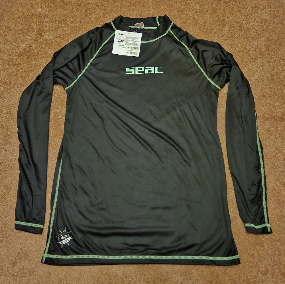 NWT SEAC Men's Long Sleeve Rash guard Size XXL
